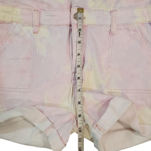 Joe's Pocketed Button Down Tie Dye Denim Romper Junior Large 12-14 - Picture 11 of 13